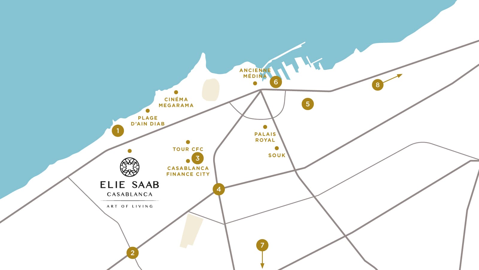 Elie Saab Casablanca - Carte et localisation